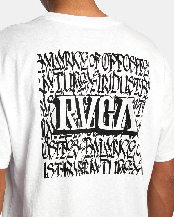 8 VA Sport Defer Big Block - T-Shirt for Men White X4SSMARVS1 RVCA