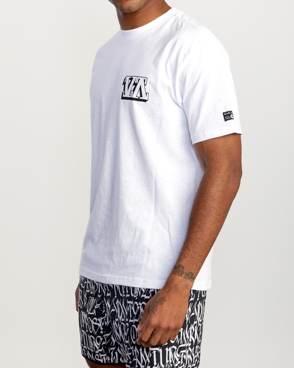 5 VA Sport Defer Big Block - T-Shirt for Men White X4SSMARVS1 RVCA