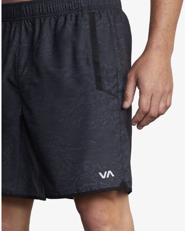 13 VA Sport Yogger IV - Recycled Performance Training Shorts for Men Black X4WKMARVS1 RVCA