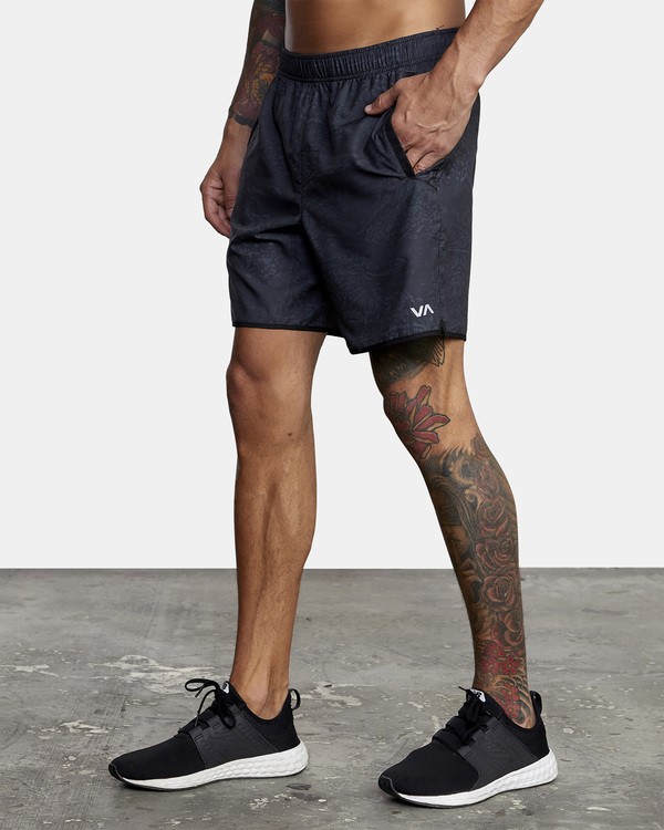 5 VA Sport Yogger IV - Recycled Performance Training Shorts for Men Black X4WKMARVS1 RVCA