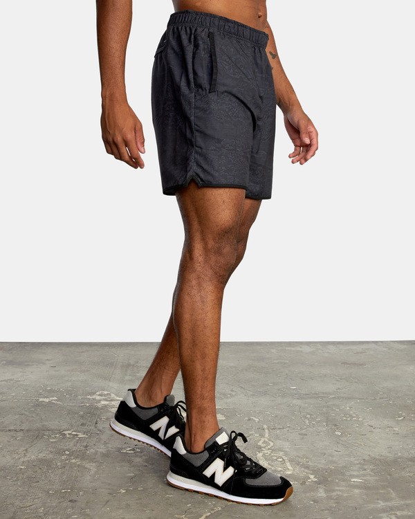 7 VA Sport Yogger IV - Recycled Performance Training Shorts for Men Black X4WKMARVS1 RVCA