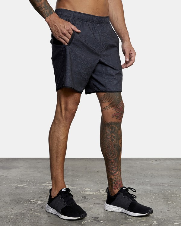 8 VA Sport Yogger IV - Recycled Performance Training Shorts for Men Black X4WKMARVS1 RVCA
