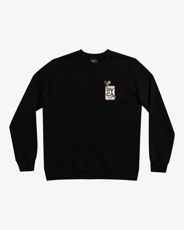 0 Snake Eyes - Sudadera para Hombre Negro Z1CRRARVF1 RVCA