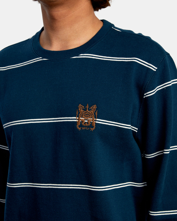 3 Camden - Jersey de cuello redondo para Hombre Azul Z1CRRDRVF1 RVCA