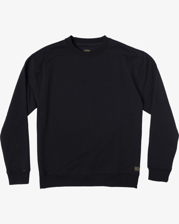 0 Recession Collection Day Shift - Pullover Crew Sweatshirt for Men Black Z1CRRERVF1 RVCA