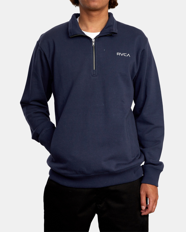 1 Keats - Sudadera para Hombre Azul Z1FLRLRVF1 RVCA