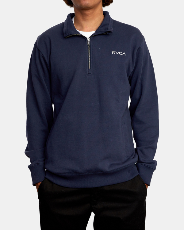 6 Keats - Sudadera para Hombre Azul Z1FLRLRVF1 RVCA