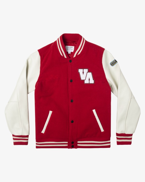 RVCA - DREAM TEAM LETTERMAN JACKET sale in Large