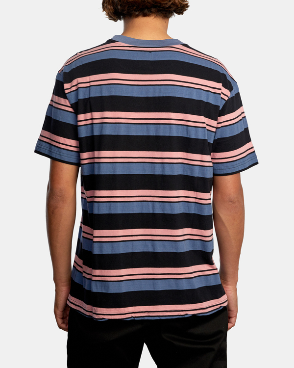 2 Curtis Stripe - T-shirt pour Homme Noir Z1KTRARVF1 RVCA