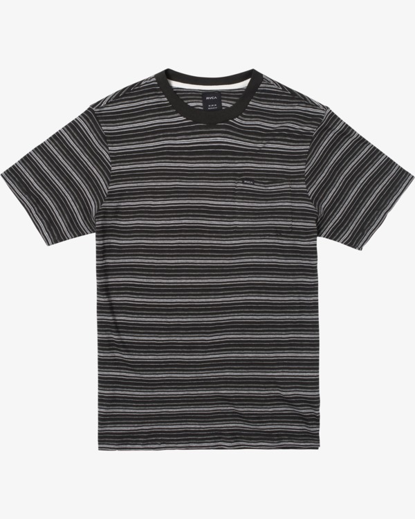 0 Toluca Micro Stripe - Camiseta para Hombre Negro Z1KTRDRVF1 RVCA