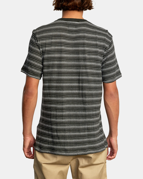 2 Toluca Micro Stripe - Camiseta para Hombre Negro Z1KTRDRVF1 RVCA