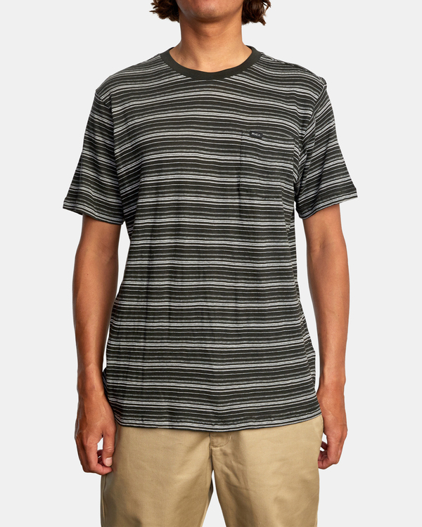 1 Toluca Micro Stripe - Camiseta para Hombre Negro Z1KTRDRVF1 RVCA