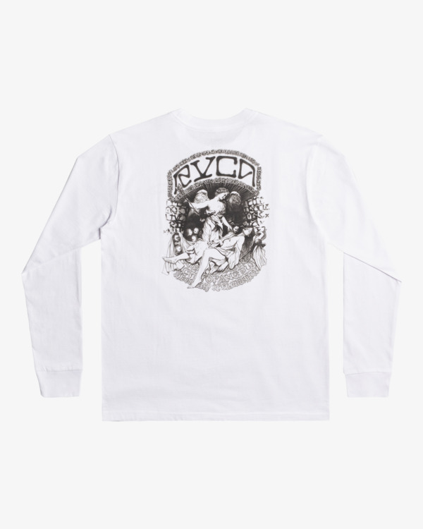 0 St Margret - Maglietta a Maniche Lunghe da Uomo White Z1LSRARVF1 RVCA