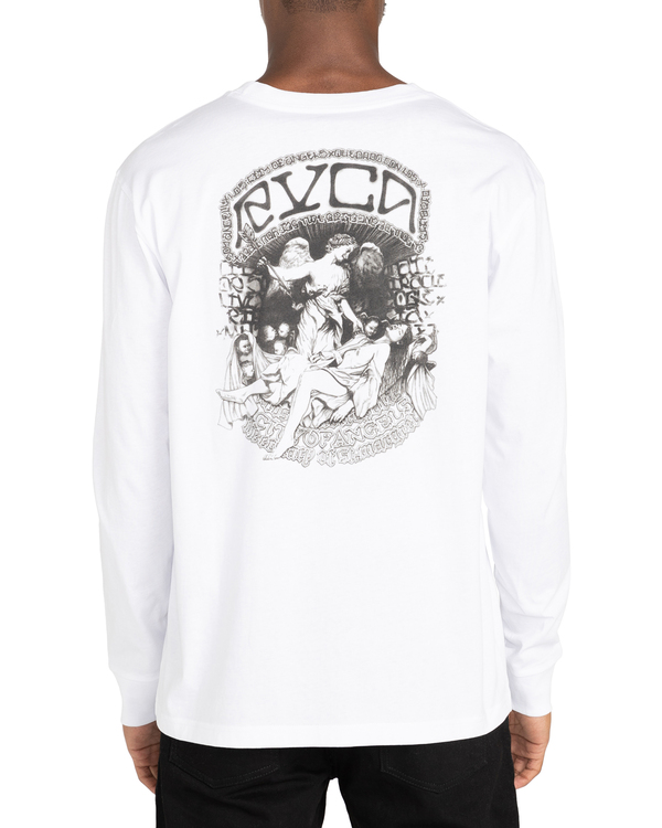 3 St Margret - Maglietta a Maniche Lunghe da Uomo White Z1LSRARVF1 RVCA