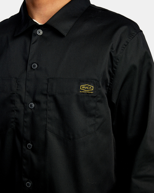 3 Recession Day Shift - Shirt for Men Black Z1SHRJRVF1 RVCA