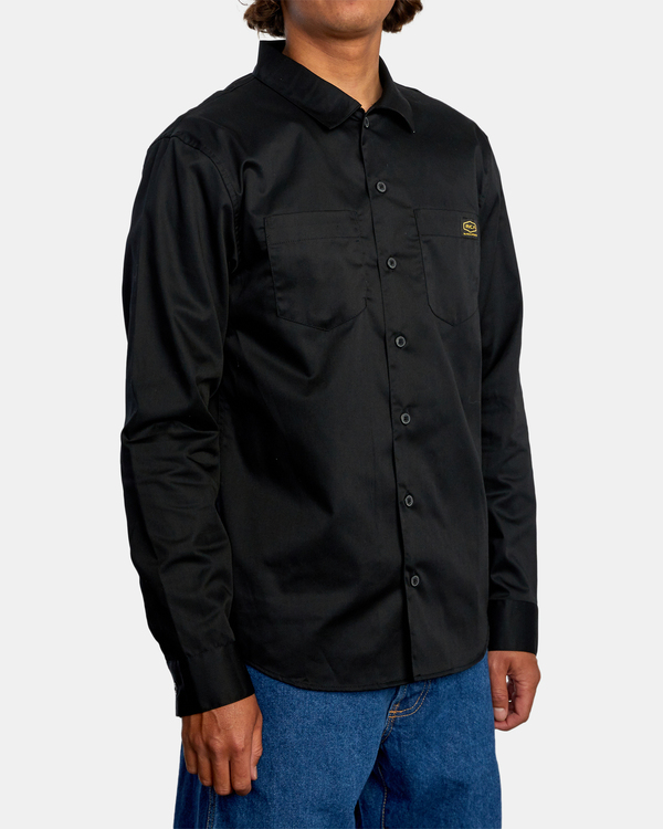5 Recession Day Shift - Shirt for Men Black Z1SHRJRVF1 RVCA