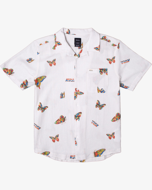 0 Melissa Grisancich Flutter - Shirt for Men White Z1SHRURVF1 RVCA