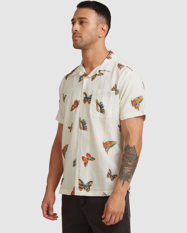 4 Melissa Grisancich Flutter - Shirt for Men White Z1SHRURVF1 RVCA