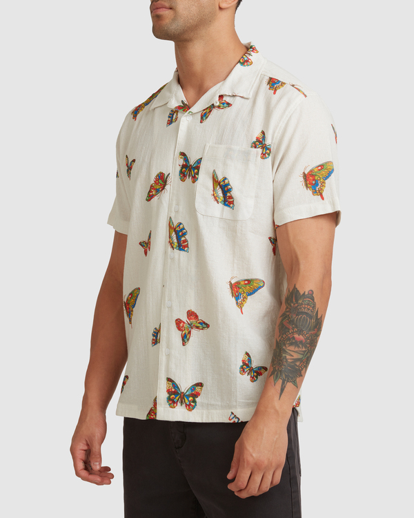 6 Melissa Grisancich Flutter - Shirt for Men White Z1SHRURVF1 RVCA