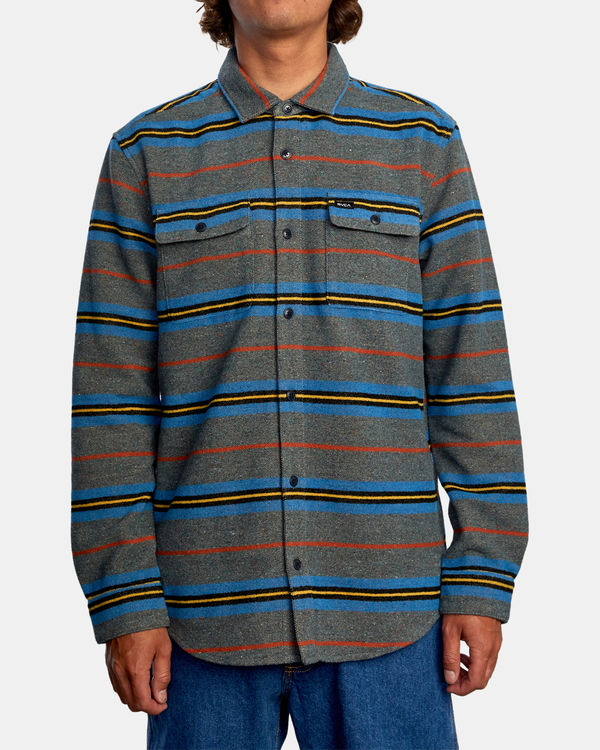 1 Rvca Blanket - Flannel Shirt for Men  Z1SHRWRVF1 RVCA