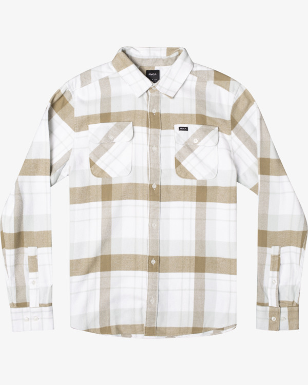0 That'll Work - Long Sleeve Flannel Shirt for Men White Z1SHSARVF1 RVCA