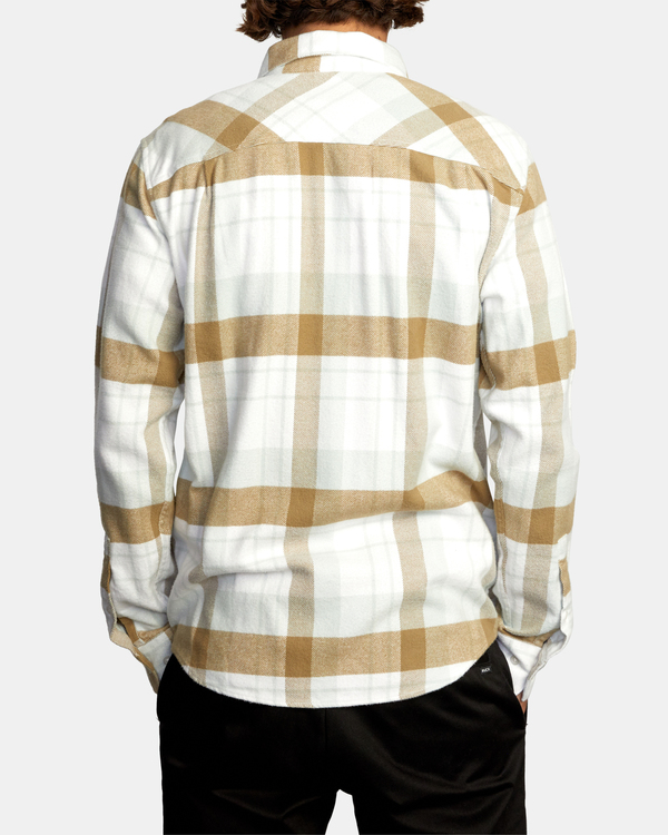 2 That'll Work - Long Sleeve Flannel Shirt for Men White Z1SHSARVF1 RVCA