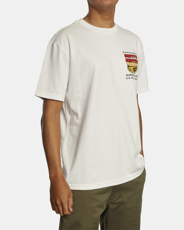 4 Matty's Patty's Burger Club - T-Shirt for Men White Z1SSPARVMU RVCA