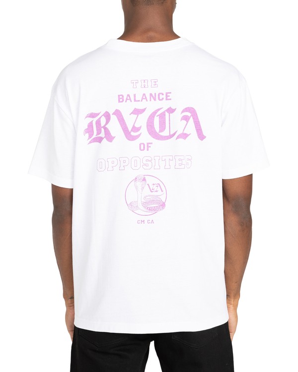 3 Cobra University - T-shirt pour Homme Blanc Z1SSRPRVF1 RVCA