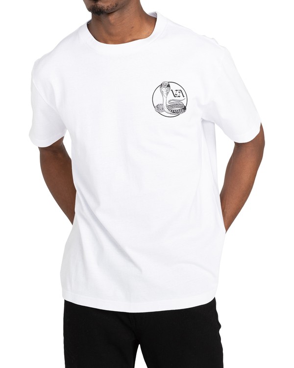 2 Cobra University - T-shirt pour Homme Blanc Z1SSRPRVF1 RVCA