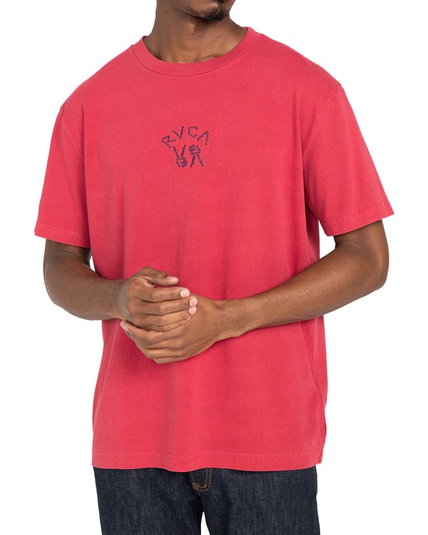 2 Peace Bones - T-Shirt for Men Purple Z1SSRVRVF1 RVCA