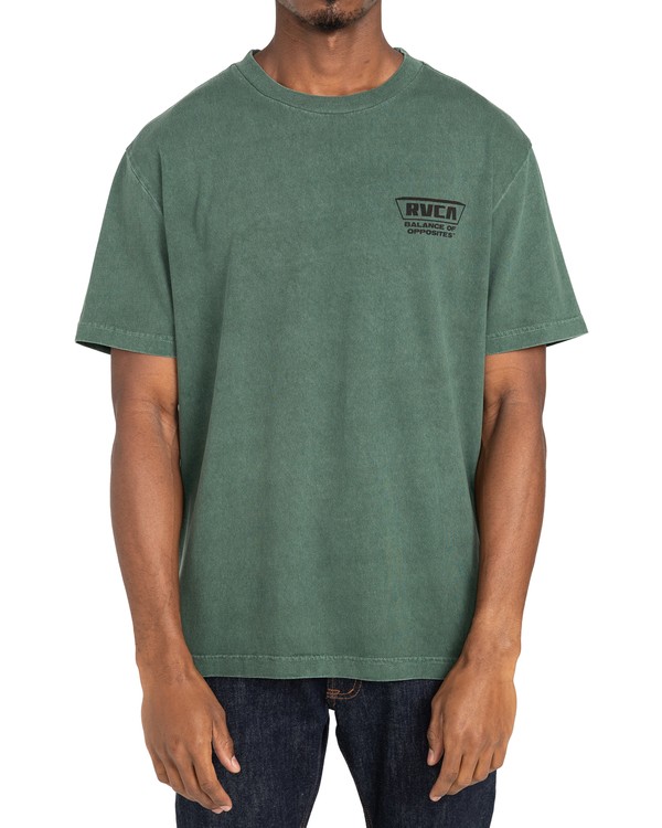 2 Clawed - Maglietta da Uomo Green Z1SSRWRVF1 RVCA