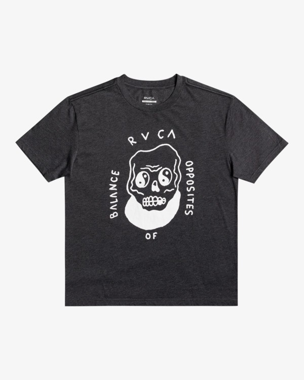 0 Benjamin JeanJean Skull - Camiseta para Hombre Gris Z1SSSARVF1 RVCA