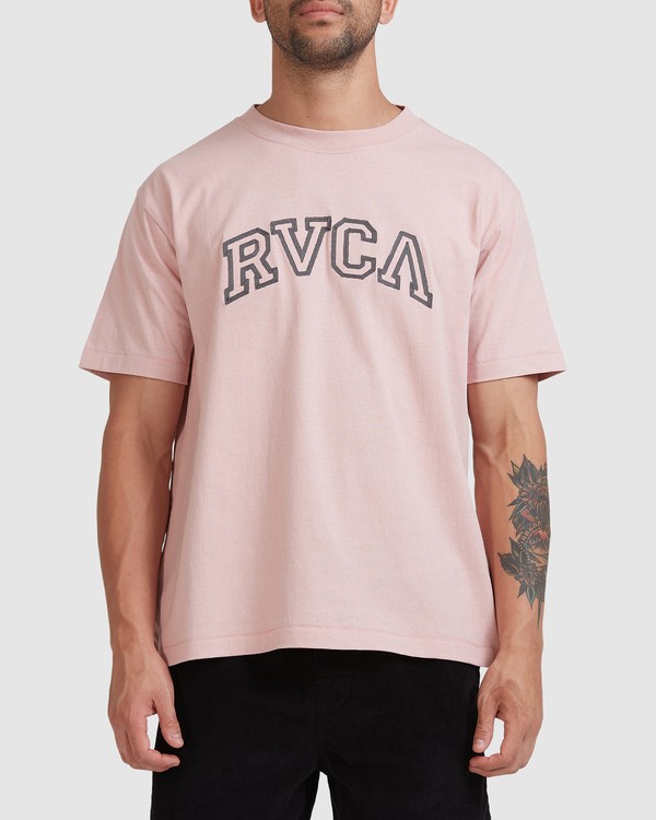 3 Rvca Teamster - T-Shirt for Men Grey Z1SSSDRVF1 RVCA