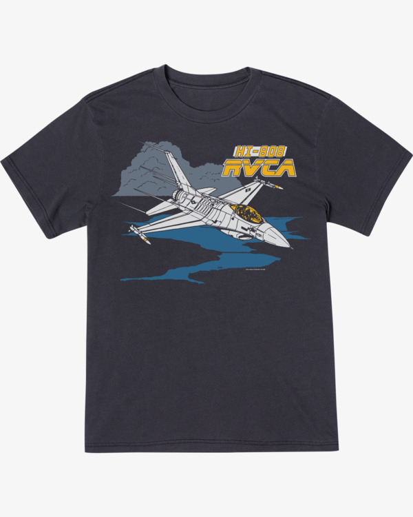 0 Evan Mock Air show - Camiseta para Hombre Negro Z1SSSNRVF1 RVCA