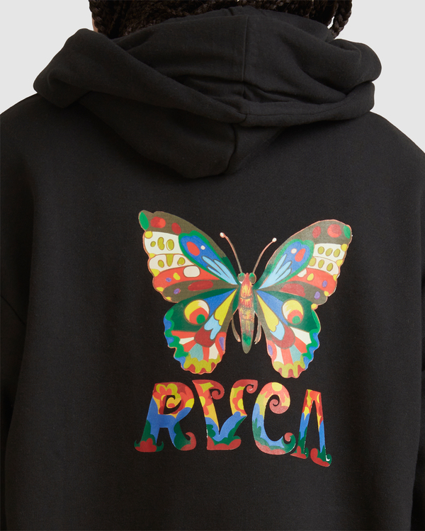 2 Melissa Grisancich - Sudadera con capucha para Mujer Negro Z3HORLRVF1 RVCA