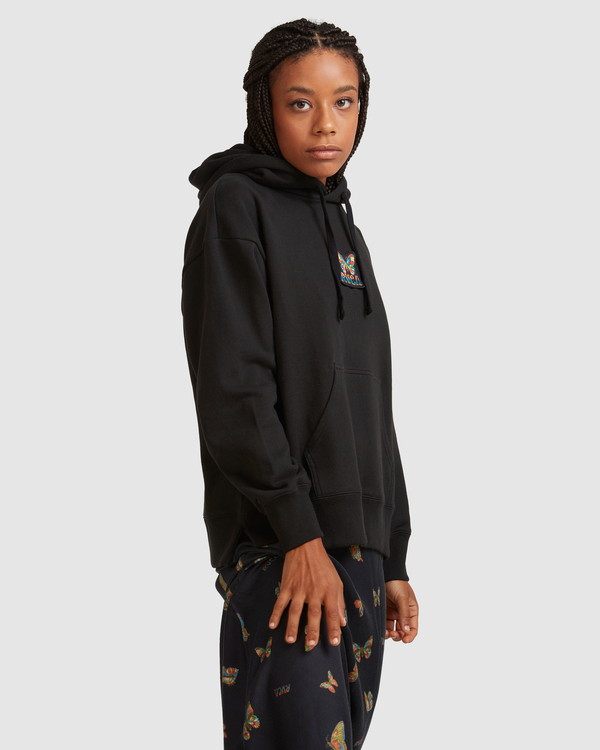 3 Melissa Grisancich - Sudadera con capucha para Mujer Negro Z3HORLRVF1 RVCA