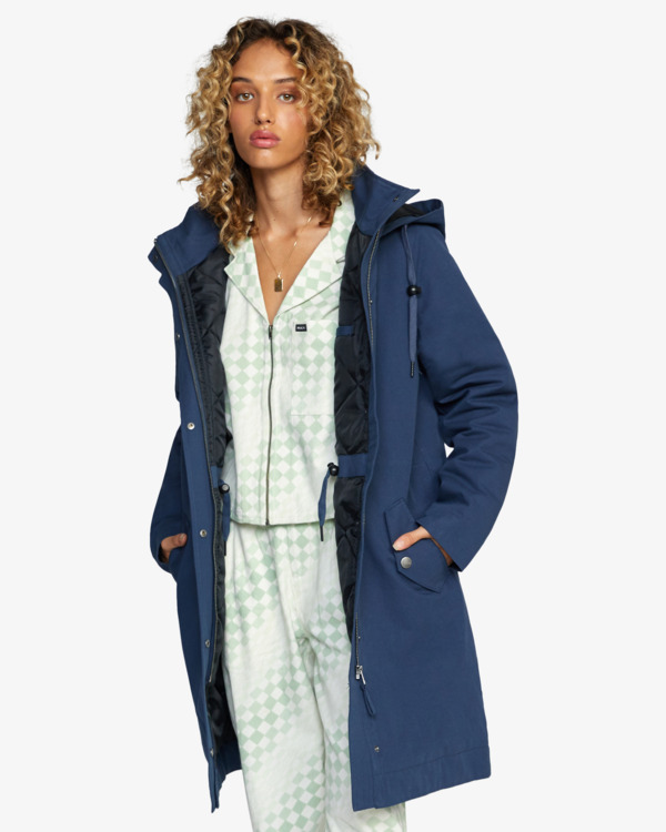 1 Green Valley - Parka f&uuml;r Frauen Blau Z3JKRERVF1 RVCA