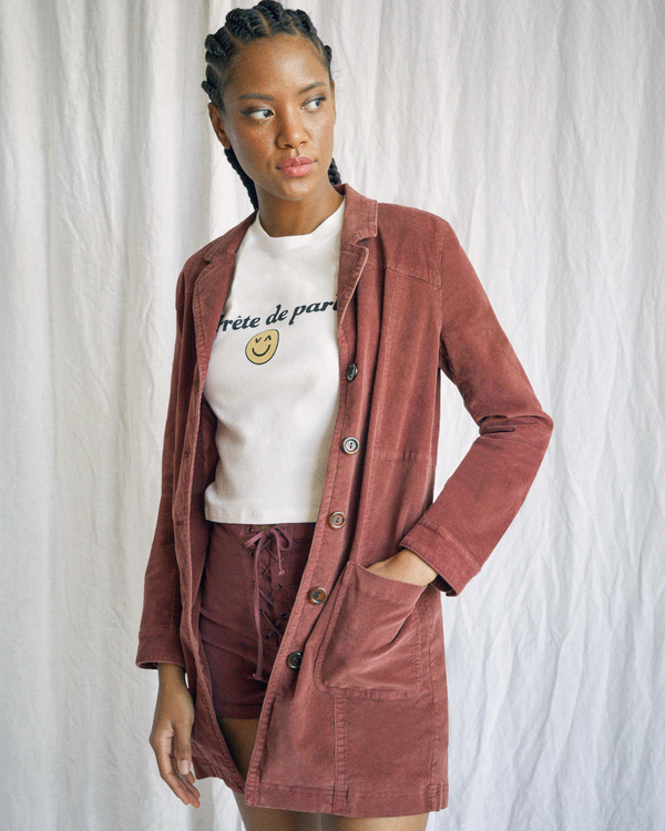 9 Camille Rowe Paradis - Coat for Women Brown Z3JKRJRVF1 RVCA