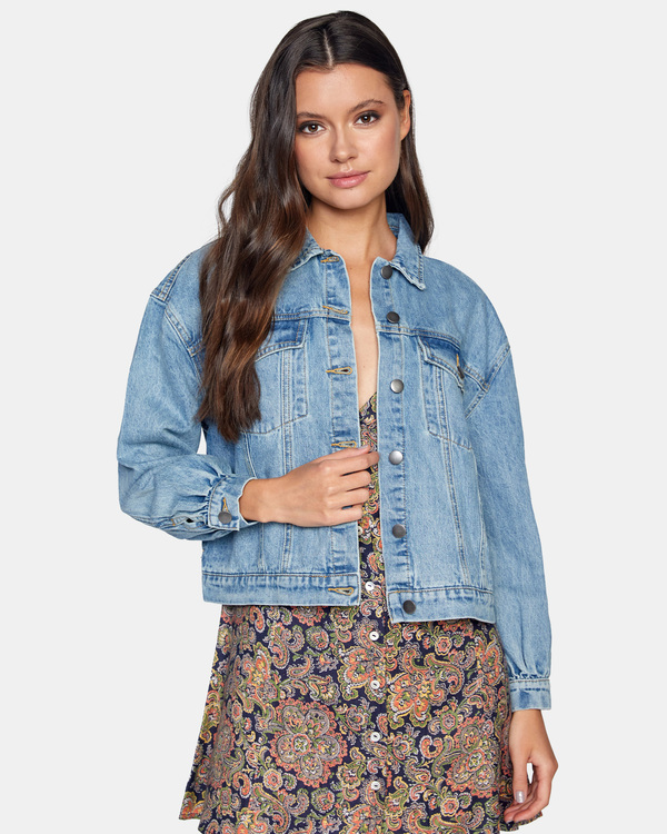 0 Tuesdays - Denim Jacket for Women Blue Z3JKRLRVF1 RVCA