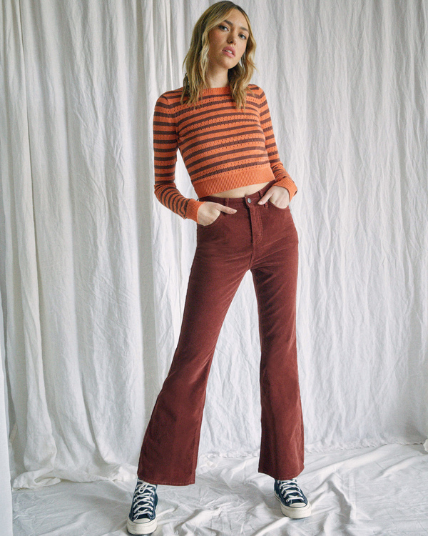 4 Camille Rowe Livin' - Corduroy Trousers for Women Brown Z3PTRJRVF1 RVCA