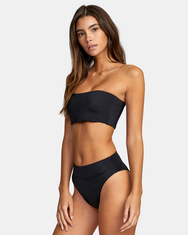 4 Solid High Rise - Braguita de bikini con cobertura reducida  para Mujer Negro Z3SBRNRVF1 RVCA