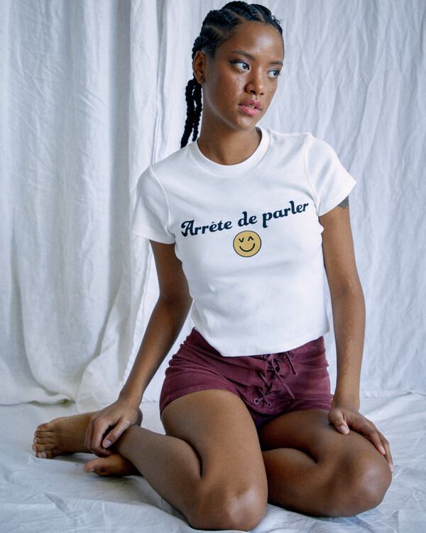 5 Camille Rowe Arrete De Parler - T-Shirt for Women  Z3SSRBRVF1 RVCA