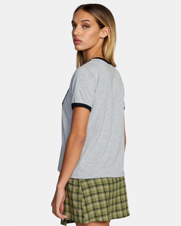 5 University - T-shirt pour Femme Gris Z3SSSHRVF1 RVCA