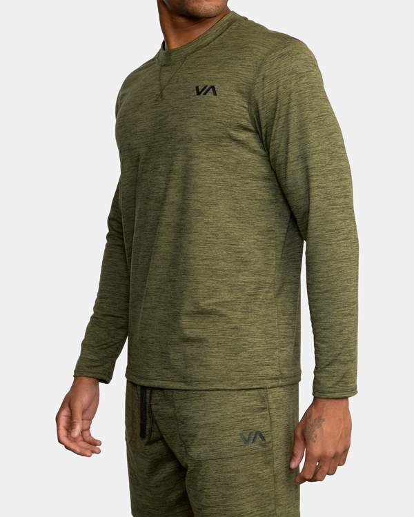 2 C-able - Long Sleeve T-Shirt for Men Green Z4LSDARVF1 RVCA