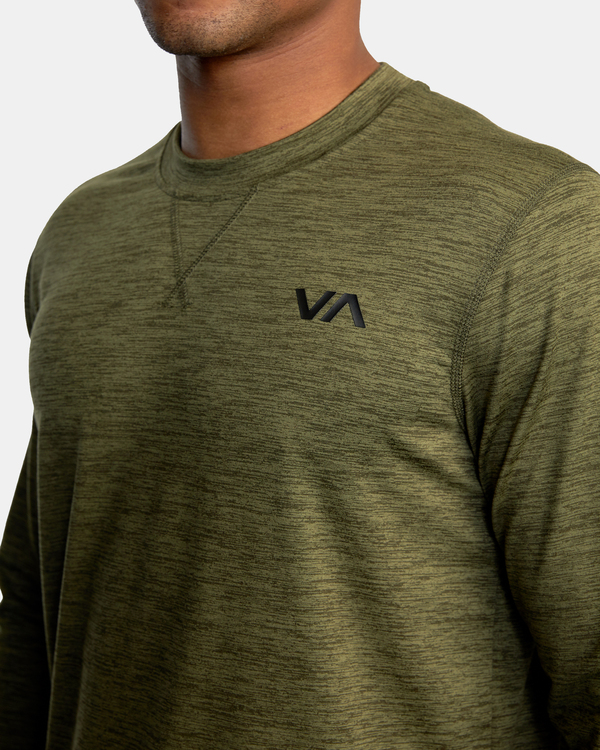 4 C-able - Long Sleeve T-Shirt for Men Green Z4LSDARVF1 RVCA