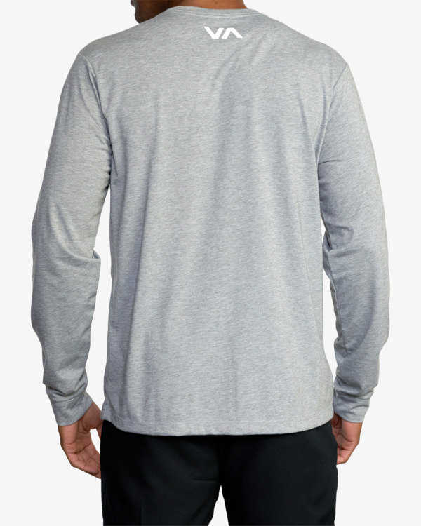 3 Icon - Long Sleeve T-Shirt for Men Grey Z4LSMARVF1 RVCA