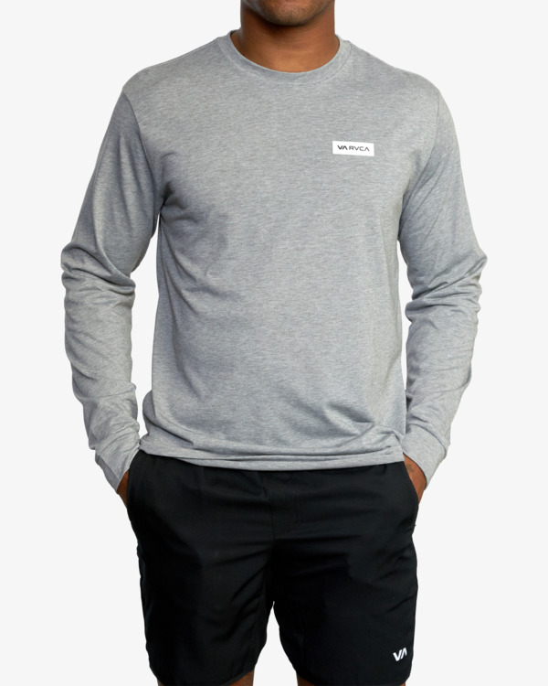 8 Icon - Long Sleeve T-Shirt for Men Grey Z4LSMARVF1 RVCA