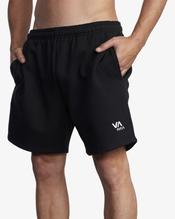 12 VA Essential Sweatshort - Shorts for Men Black Z4WKMCRVF1 RVCA