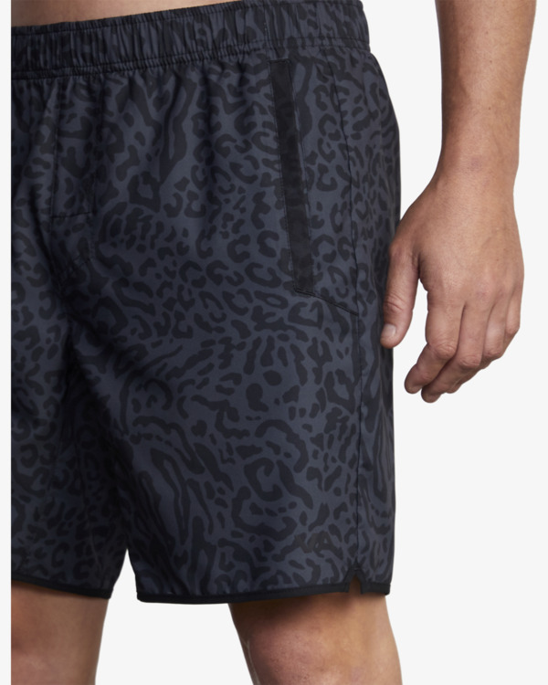 11 VA Sport Yogger IV - Short de Entrenamiento para Hombre Negro Z4WKMHRVF1 RVCA