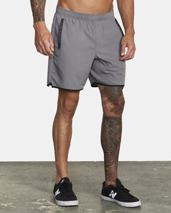 7 VA Sport Yogger IV - Performance-Shorts f&uuml;r M&auml;nner Grau Z4WKMHRVF1 RVCA